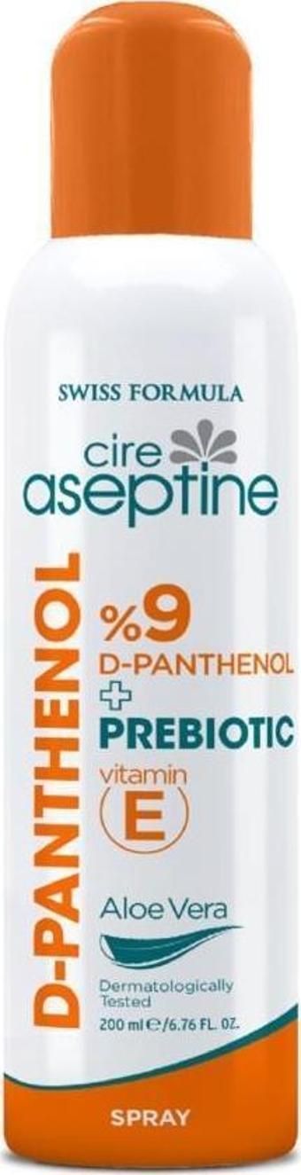 Cire Aseptine %9 D-Panthenol Sprey Krem 200 ml