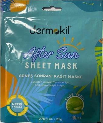 Dermokil Güneş Sonrası Kağıt Maske Aloevera 23 gr