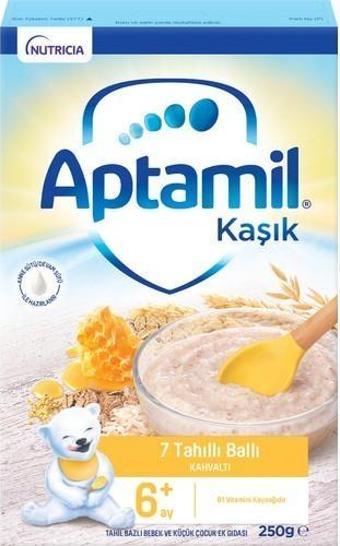 Aptamil 7 Tahıllı Ballı Tahıl Bazlı Kaşık Maması 250 G 6-36 Ay