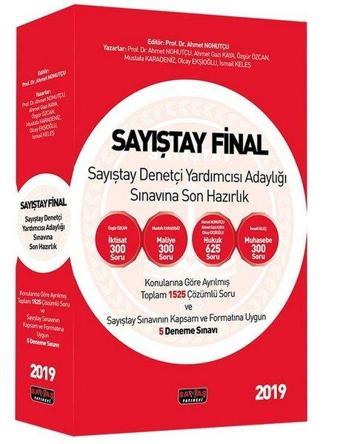 Sayıştay Final-Sayıştay Denetçi Yardımcısı Adaylığı Sınavına Son Hazırlık - Kolektif  - Savaş Yayınevi