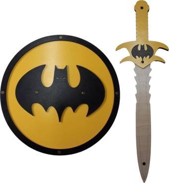 Ahtek Ahşap Oyuncak Seti 2’li, Batman Kalkanı Ve Kılıcı, Yuvarlak