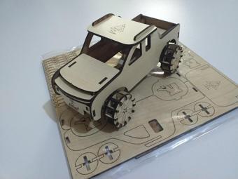 Ahtek Ahşap 3D Truck Kamyonet Puzzle