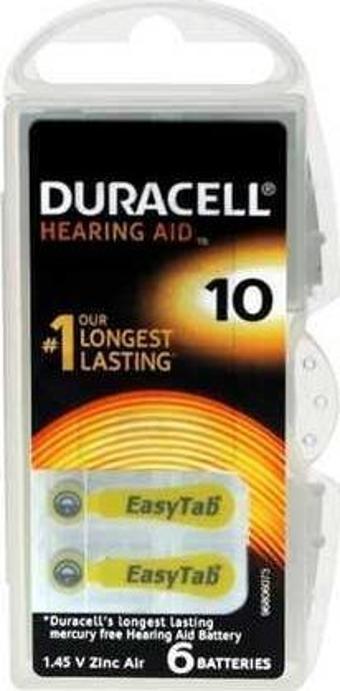 Duracell Activair10 6'lı Kulaklık Pili