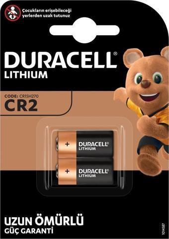 Duracell Cr2  3V Lithium Pil 2'li