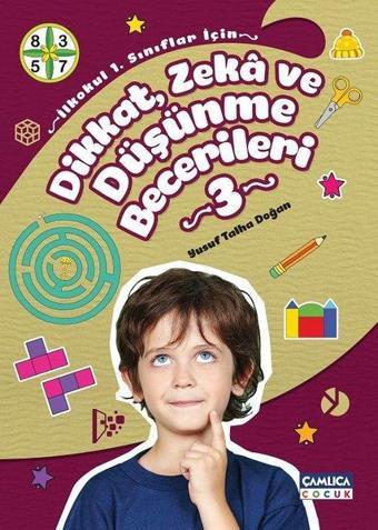 Dikkat Zeka ve Düşünme Becerileri Seti-3 Kitap Takım - Yusuf Talha Doğan - Çamlıca Çocuk Yayınları