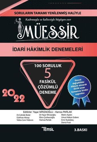 Müessir İdari Hakimlik Denemeleri - Tamamı Çözümlü 5 Deneme - Kolektif  - Temsil Kitap