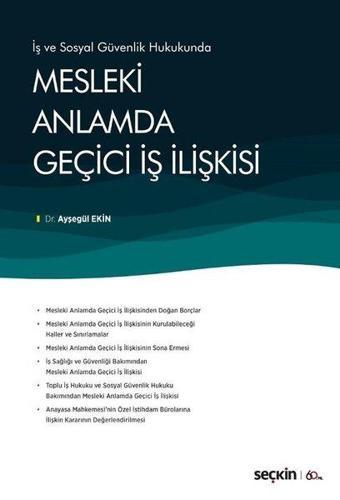 Mesleki Anlamda Geçici İş İlişkisi - Ayşegül Ekinci - Seçkin Yayıncılık