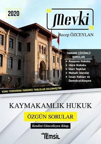 2020 Mevki Kaymakamlık Hukuk - Özgün Sorular - Recep Özceylan - Temsil Kitap