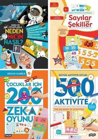 Zeka Oyunları Seti - 4 Kitap Takım - Kolektif  - Pogo