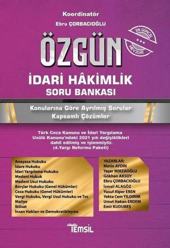 Özgün İdari Hakimlik Soru Bankası - Kolektif  - Temsil Kitap