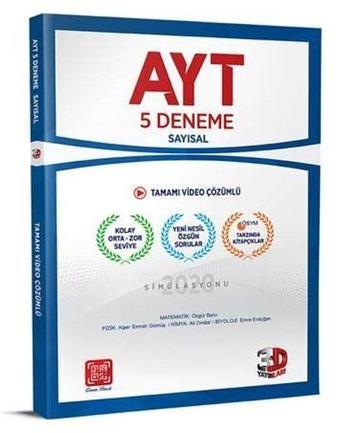 AYT Sayısal 5 Li Paket Deneme - Kolektif  - 3D Yayınları