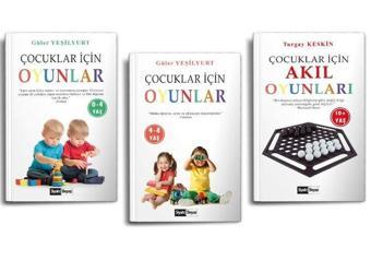 Çocuklar İçin Oyunlar Seti - 3 Kitap Takım - Güler Yeşilyurt - Siyah Beyaz