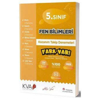 5. Sınıf Fen Bilimleri Kazanım Takip Denemeleri - KVA Yayınları