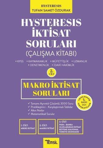 Hysteresis İktisat Soruları Makro İktisat - 2. Cilt Çalışma Kitabı - Tufan Samet Özdurak - Temsil Kitap