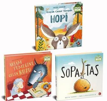 Dostluk Kitapları Organik Seti - 3 Kitap Takım - Beth Ferry - Beyaz Balina Yayınları