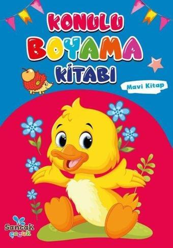 Konulu Boyama Kitabı - Mavi Kitap - Kolektif  - Sancak Çocuk