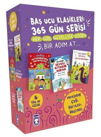 365 Günde Başucu Klasikleri Serisi Seti - 3 Kitap Takım - Nurdan Damla - Timaş Çocuk