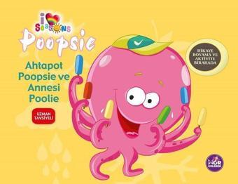 Ahtapot Poopsie ve Annesi Poolie - Hikaye Boyama ve Aktivite Bir Arada - Kolektif  - Mor Kelebek