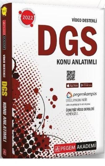 2022 DGS Video Destekli Konu Anlatımlı - Kolektif  - Pegem Akademi Yayıncılık