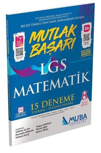 2022 LGS Mutlak Başarı Matematik 15 Deneme - Muba Yayınları
