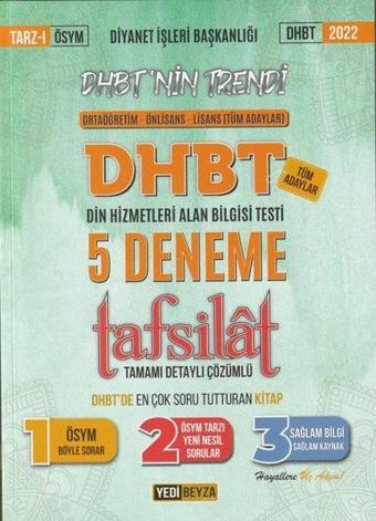 2022 DHBT Tafsilat 5 Deneme Tamamı Detaylı Çözümlü - Mehmet Ümütli - Yedi Beyza