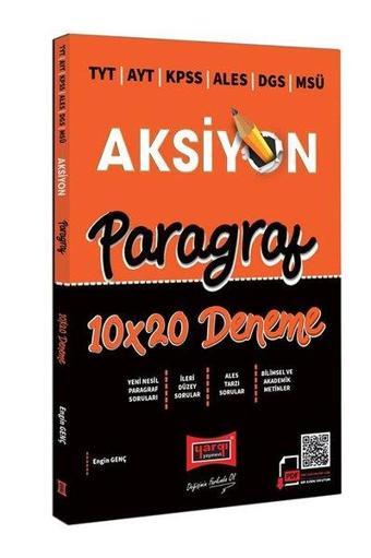 2022 TYT AYT KPSS ALES DGS MSÜ Aksiyon Paragraf 10x20 Deneme - Engin Genç - Yargı Yayınları