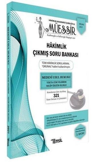 Müessir - Medeni Usul Hukuku - Adli-İdari Hakimlik Çıkmış Soru Bankası ve Çözümleri - Necip Özgür Oluklu - Temsil Kitap