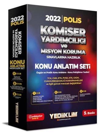 2022 Komiser Yardımcılığı ve Misyon Koruma Sınavlarına Hazırlık Konu Anlatımlı Modüler Set - Kolektif  - Yediiklim Yayınları