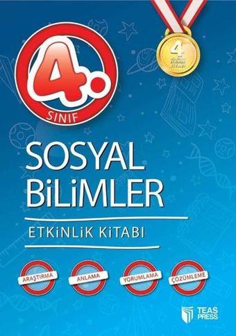 4 Aşamada Etkinlik Kitabı - 4.Sınıf Sosyal Bilimler Etkinlik Kitabı - Mısra Ergin - Teas Press Eğitim