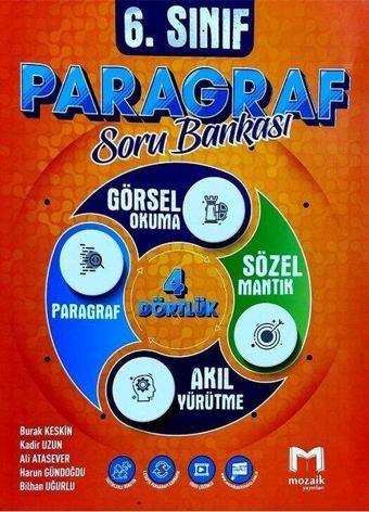 6.Sınıf Paragraf Soru Bankası - Kolektif  - Mozaik - Ders Kitapları