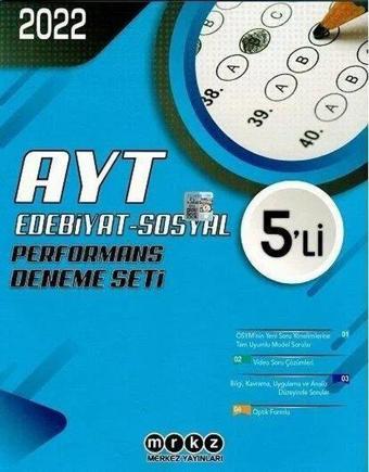 AYT Edebiyat Sosyal Performans Deneme 5'li - Kolektif  - Merkez Yayınları