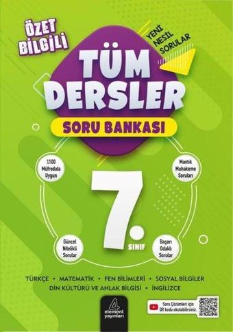 7. Sınıf Tüm Dersler Soru Bankası - Kolektif  - 4 Element Yayınları