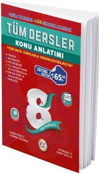 8.Sınıf LGS Tüm Dersler Konu Anlatımı - Kolektif  - İlk Önce Yayınları