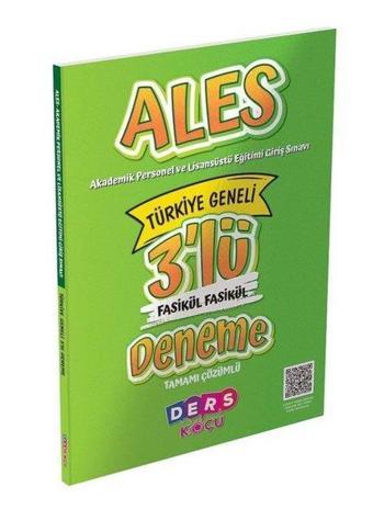 ALES 3'lü Fasikül Fasikül Deneme - Kolektif  - Ders Koçu
