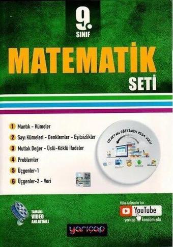 2022 9.Sınıf Matematik Set - Kolektif  - Yarı Çap Yayınları