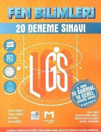 2023 8.Sınıf Fen Bilimleri 20 Deneme - Kolektif  - Mozaik - Ders Kitapları