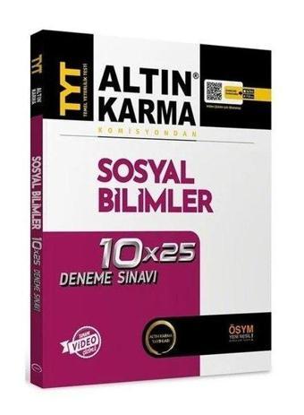 TYT Sosyal Bilimler 10x25 Deneme - Kolektif  - Altın Karma Yayınları