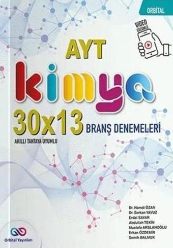 2023 AYT Kimya 30 x 13 Branş Deneme - Kolektif  - Orbital yayınları