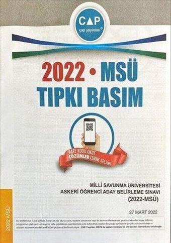 2022 MSÜ Tıpkı Basım - Kolektif  - Çap Yayınları