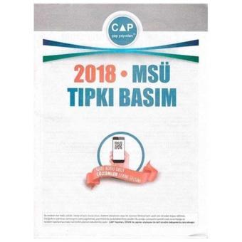 2018 MSÜ Tıpkı Basım - Kolektif  - Çap Yayınları