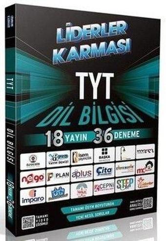 2022 Liderler Karması TYT Dil Bilgisi Denemeleri - 18 Yayın 36 Deneme - Kolektif  - Liderler Karması