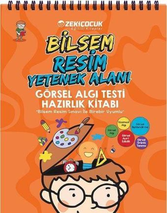 Bilsem Resim Yetenek Alanı Görsel Algı Testi Hazırlık Kitabı - Kolektif  - Zeki Çocuk Yayınları