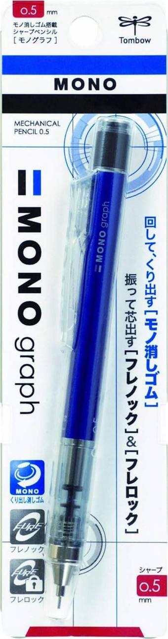 Tombow Mono Graph 0.5mm Mekanik Kurşun Kalem - Mavi