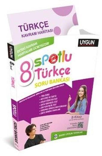 8.Sınıf Türkçe Spotlu Soru Bankası + Kavram Haritaları - Kolektif  - Sadık Uygun