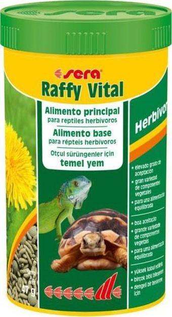 Sera Raffy Vital 250 ml 47 g  Sürüngen Yemi Kaplumbağa Yemi 