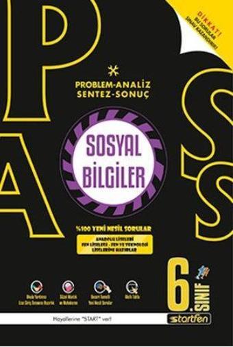 6. Sınıf Pass Sosyal Bilgiler Soru Bankası - Kolektif  - Startfen Yayınları