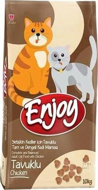 Enjoy Tavuklu Yetişkin Kedi Maması 10 Kg