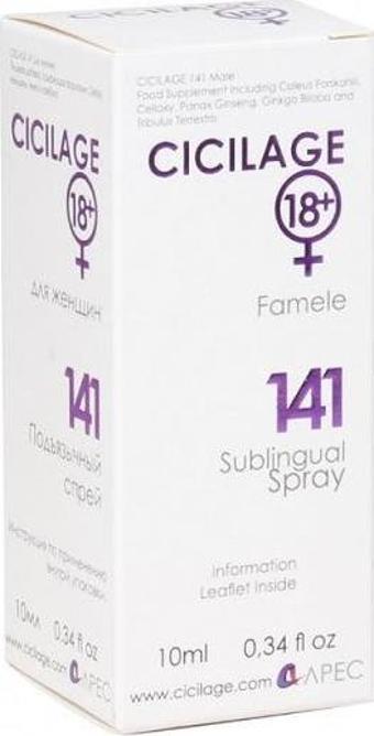 Cicilage 141 Female (Kadın) Dilaltı Spreyi 10 ml