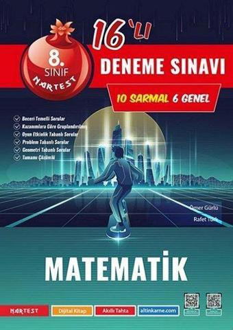 8. Sınıf Mod Matematik 16 Deneme Sınavı - Kolektif  - Nartest Yayınevi