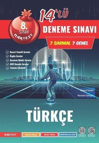 8. Sınıf Mod Türkçe 14 Deneme Sınavı - Kolektif  - Nartest Yayınevi